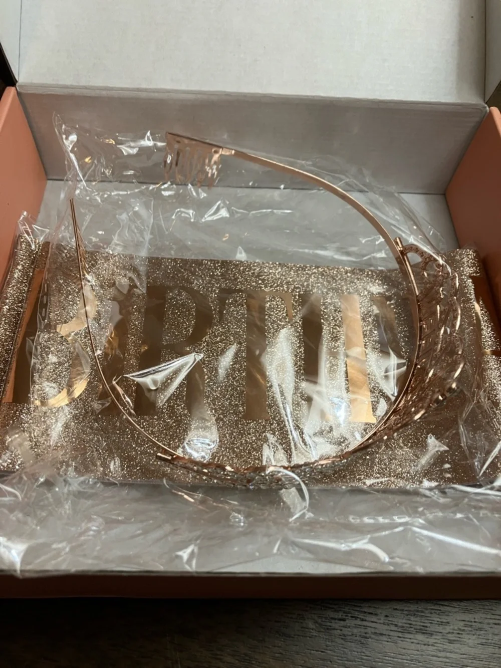 Birthday Queen Kids Tiara and Sash Set - Rose Gold